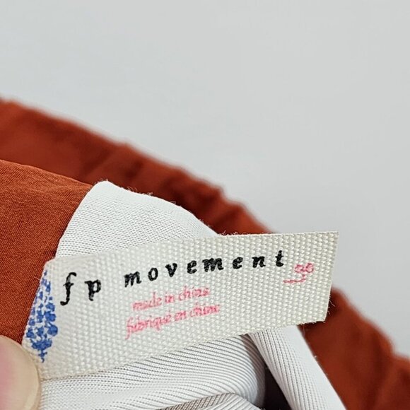 Free People Movement Women's Way Home Shorts Russet Orange Sz L - Picture 6 of 10